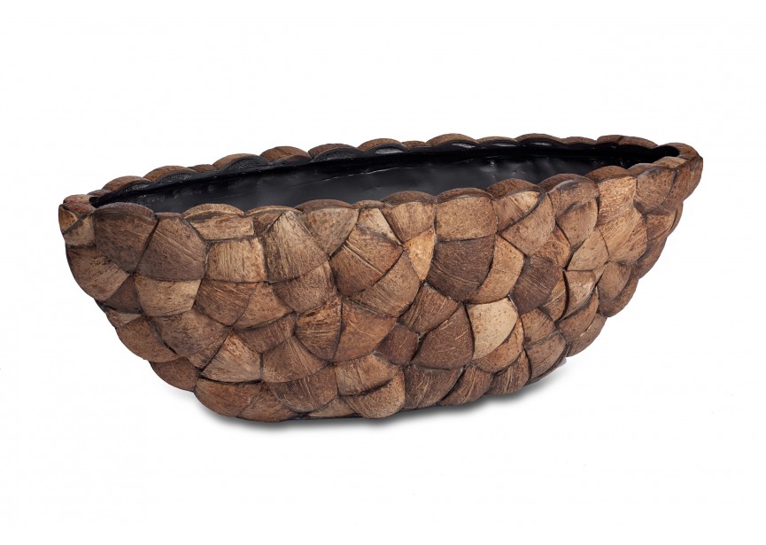 BOSCO OVAL MEDIUM 100x35 H35 COCONUT SHELL