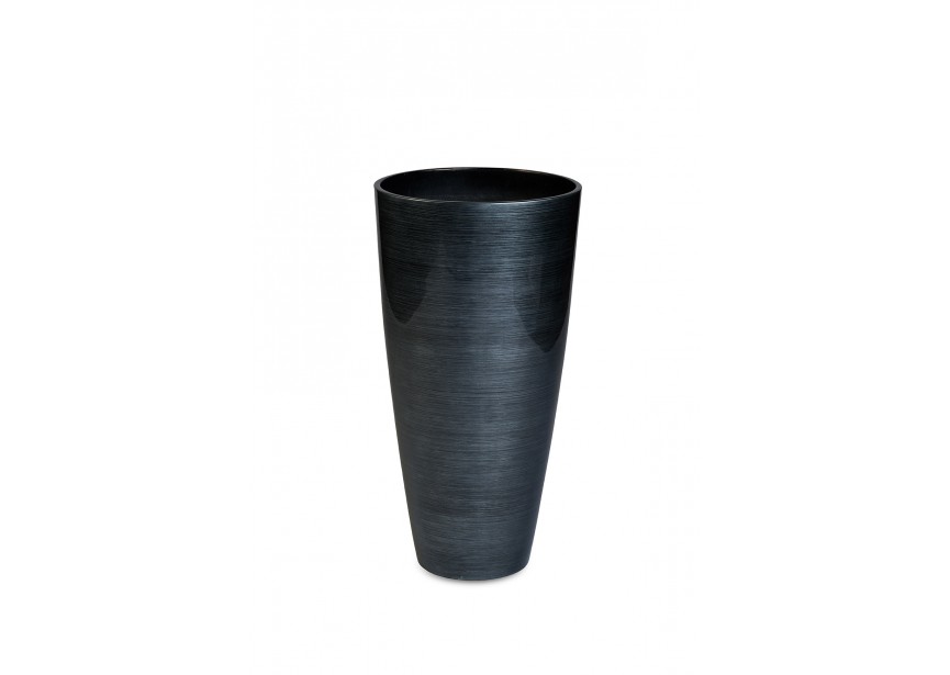 VITA STRIPES VASE MEDIUM Ø46,5 H90 SILVER