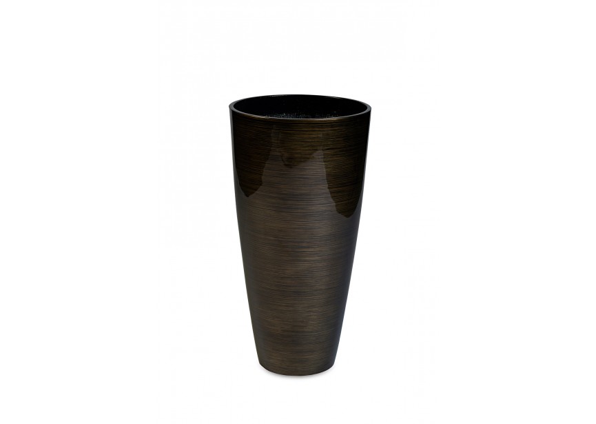 VITA STRIPES VASE LARGE Ø57 H120 BRONZE