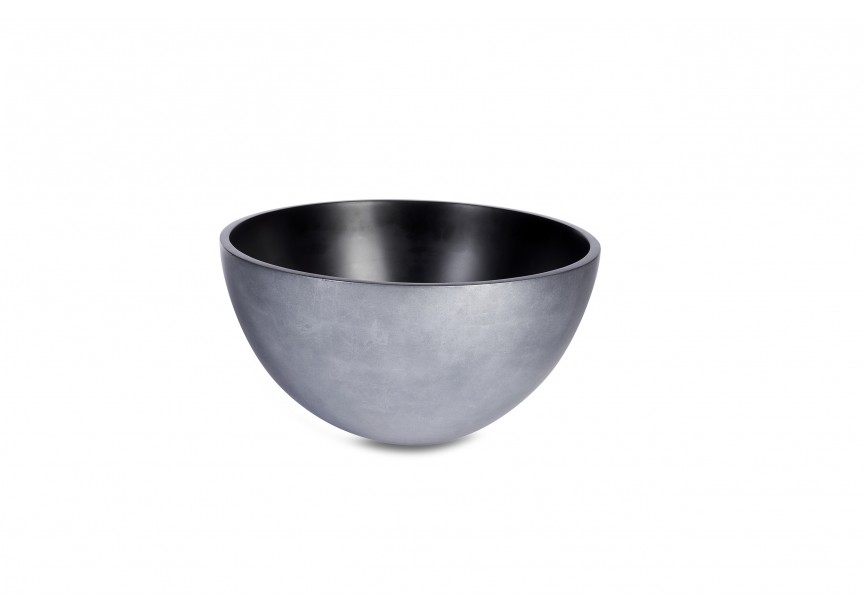 VITA BOWL Ø43 H22 SILVER LEAF SILVER