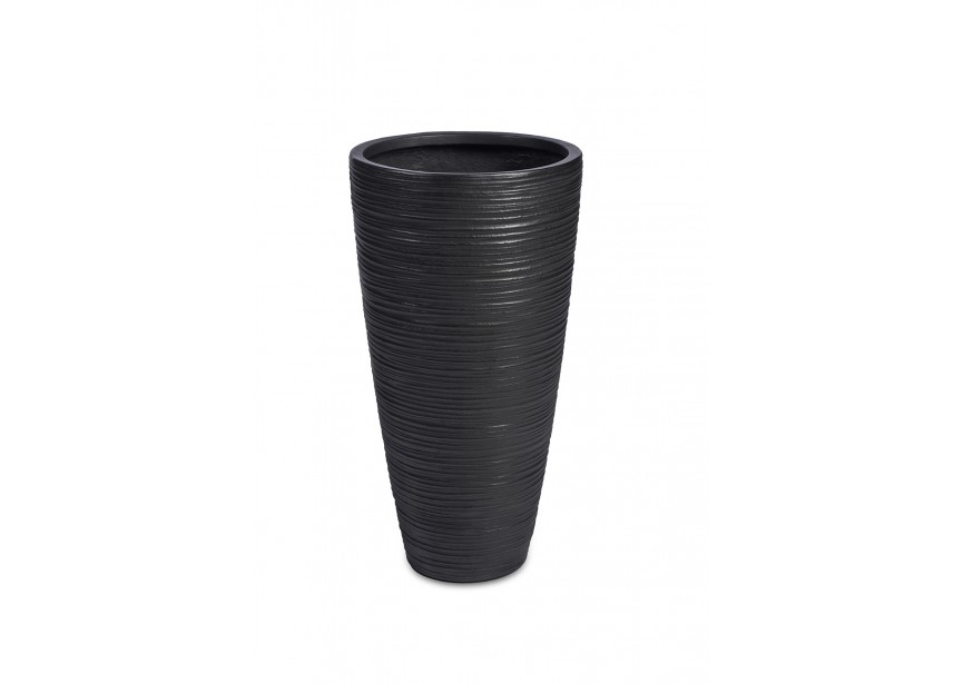 VASE Ø57 H120 LINES IRON