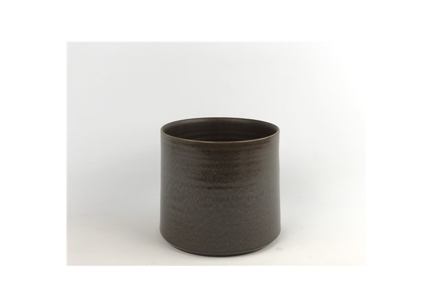 FLOWERPOT  Ø24 H22 REACTIV BROWN