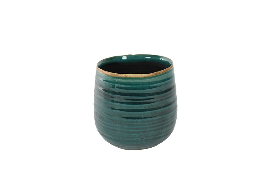 IRIS POT Ø15 H14 TURQUOISE