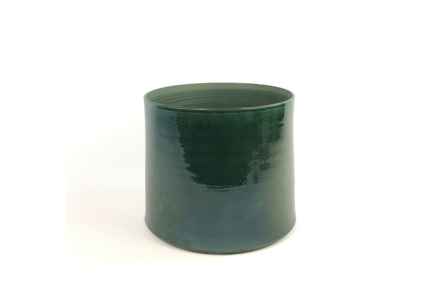 FLOWERPOT Ø32 H28 METALLIC GREEN